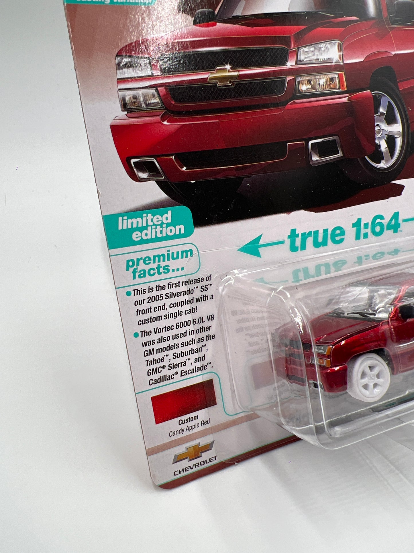 2025 Auto World Muscle Trucks CHASE Release 1 Version B 2005 Chevy Silverado SS Custom Ultra Red Cateye