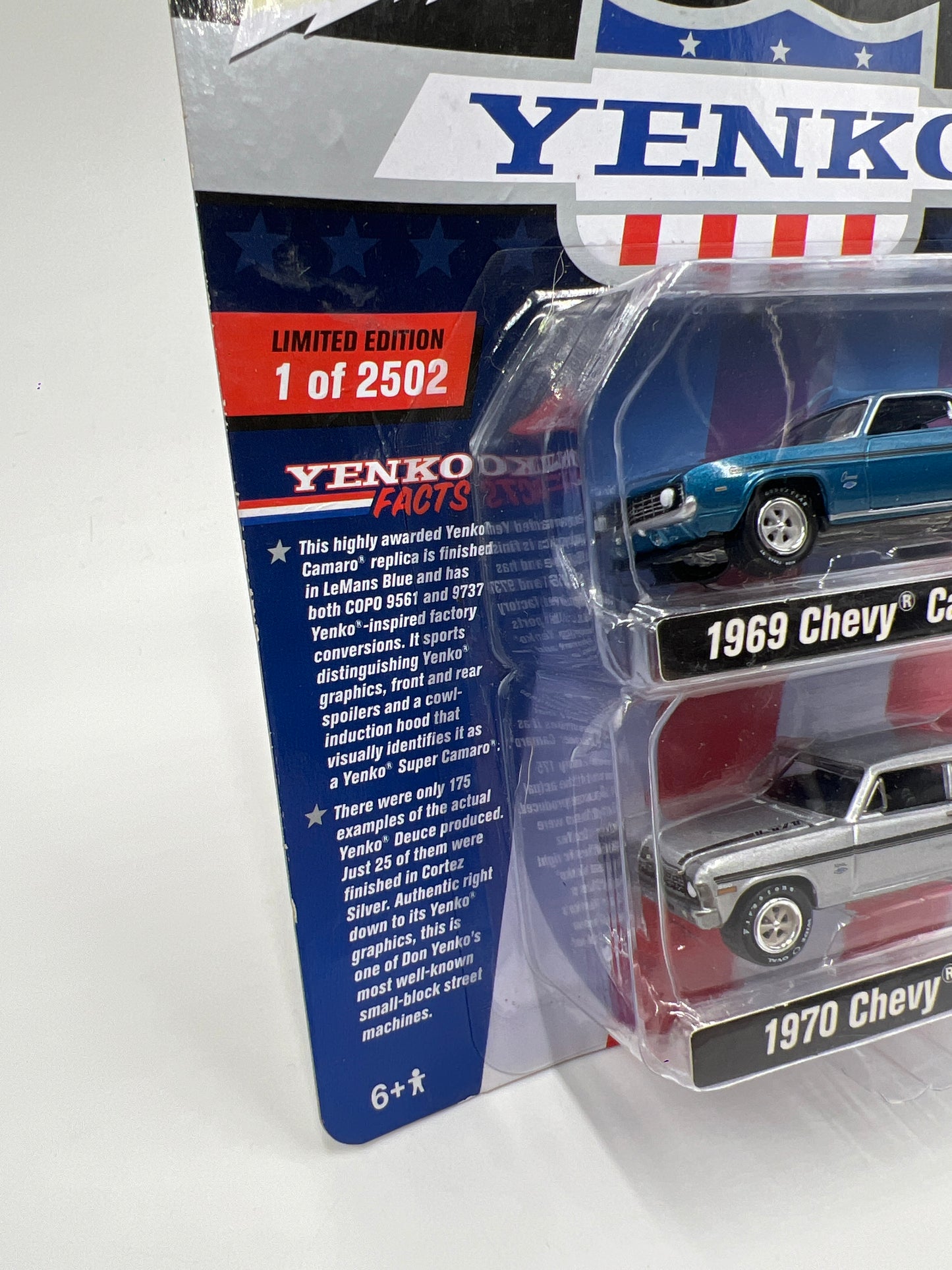 Johnny Lightning Yenko Release 1 1969 Chevy Camaro Yenko & 1970 Chevy Nova Yenko 2 Pack