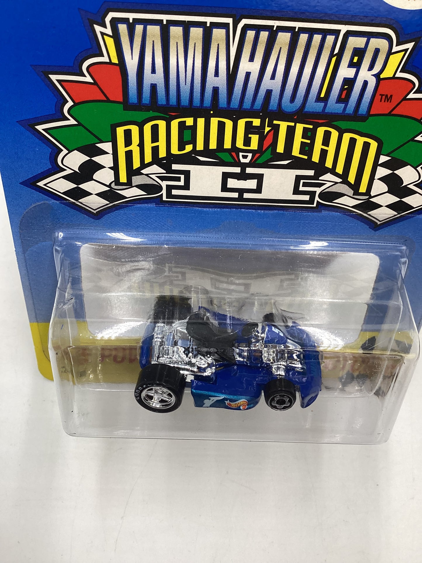 Hot Wheels Yama Hauler Go Kart Blue Silver Rims with protector