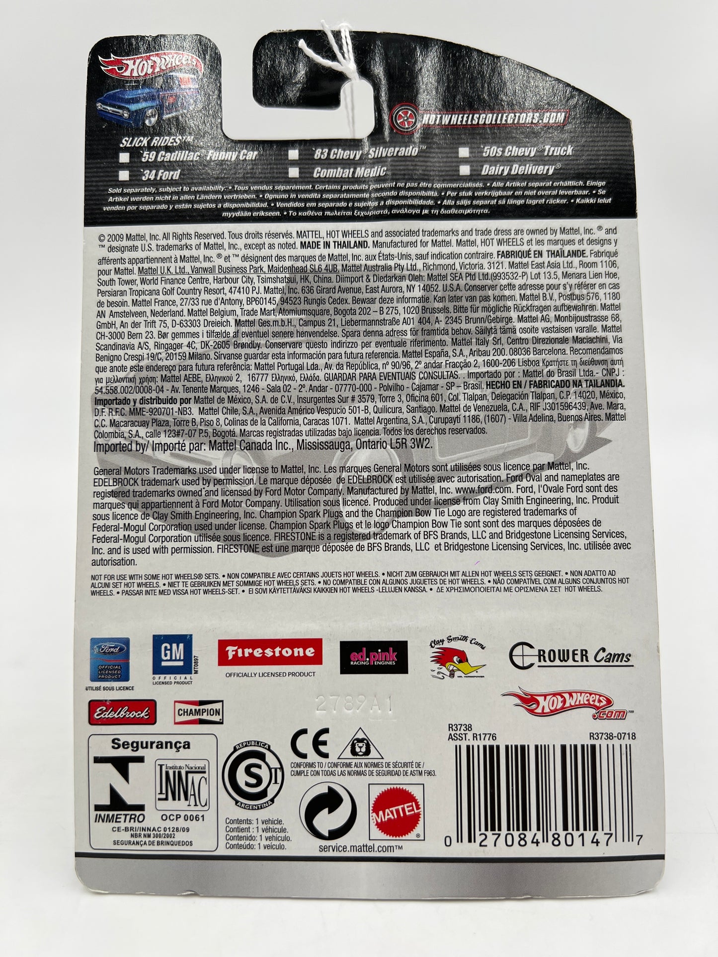 Hot Wheels Premium Delivery Slick Rides #10 34 Ford White/Red Clay Smith 244B