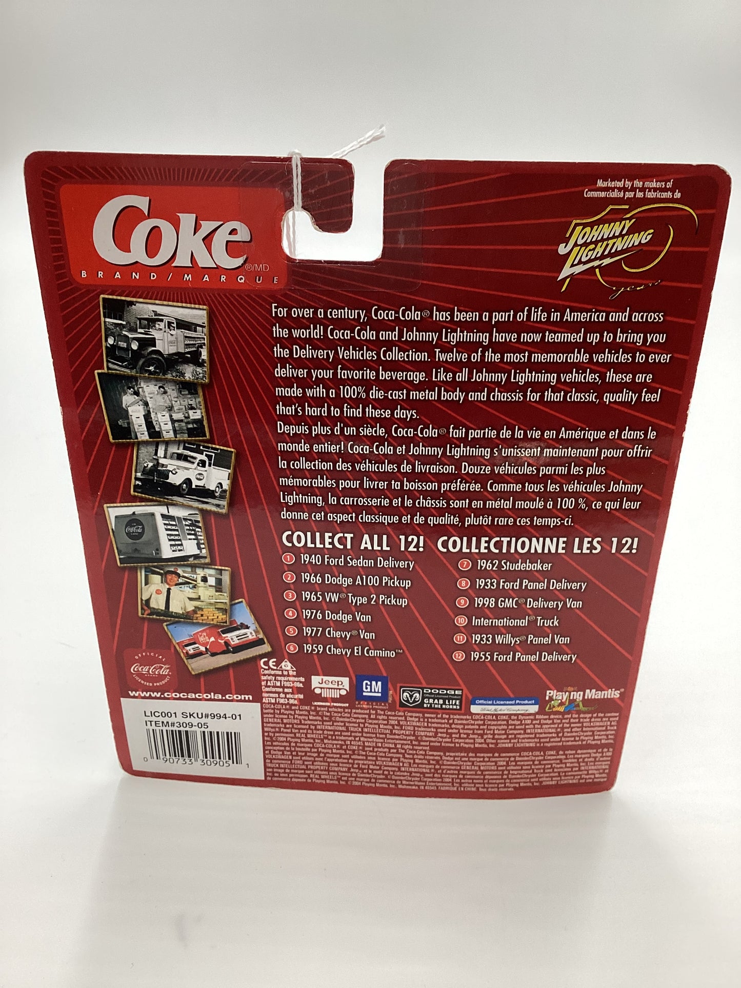 Johnny Lightning Coca Cola Delivery Vehicles 1976 Dodge Van 232C