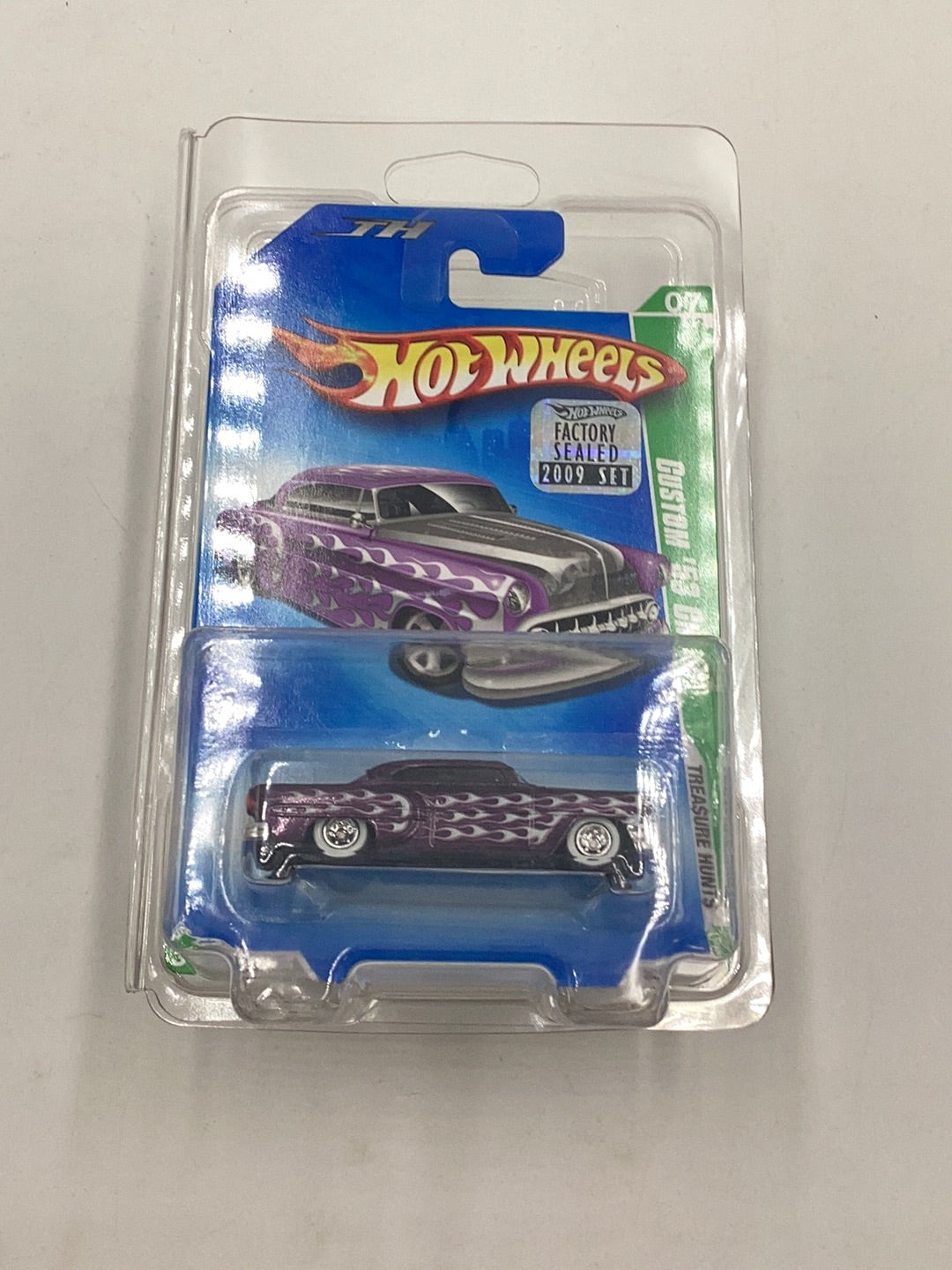 2009 hot wheels super treasure hunt #49 Custom 53 Chevy factory sealed sticker W/Protector