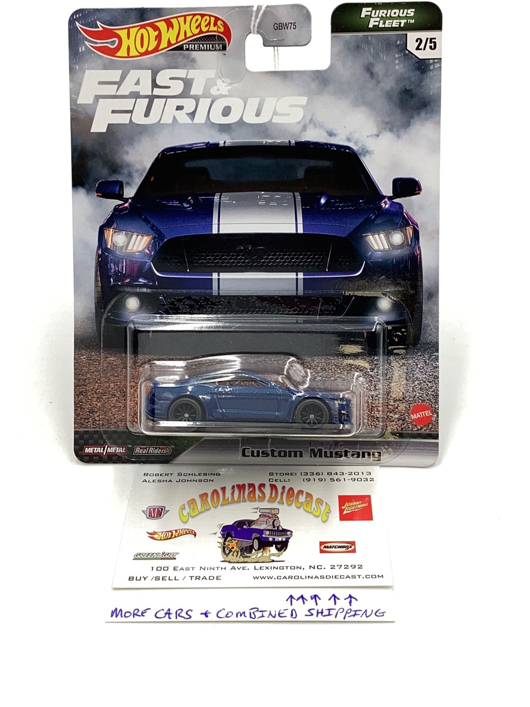 Hot Wheels fast and furious furious fleet #2 Custom Mustang 246H