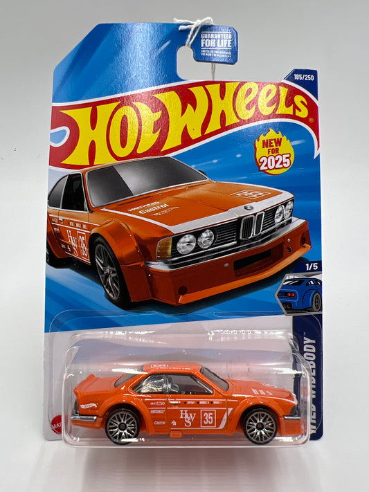 2025 Hot Wheels P Case Wild Widebody #185 BMW 635 CSi Orange 109C