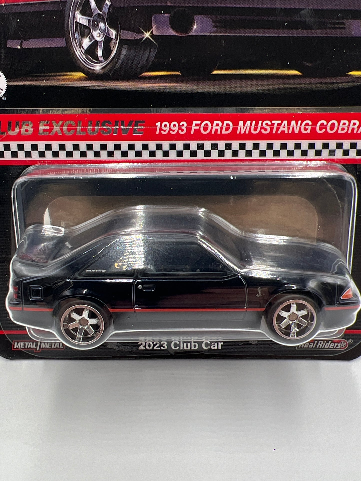 2023 Hot Wheels RLC Club Exclusive 1993 Ford Mustang Cobra R Black W/Protector