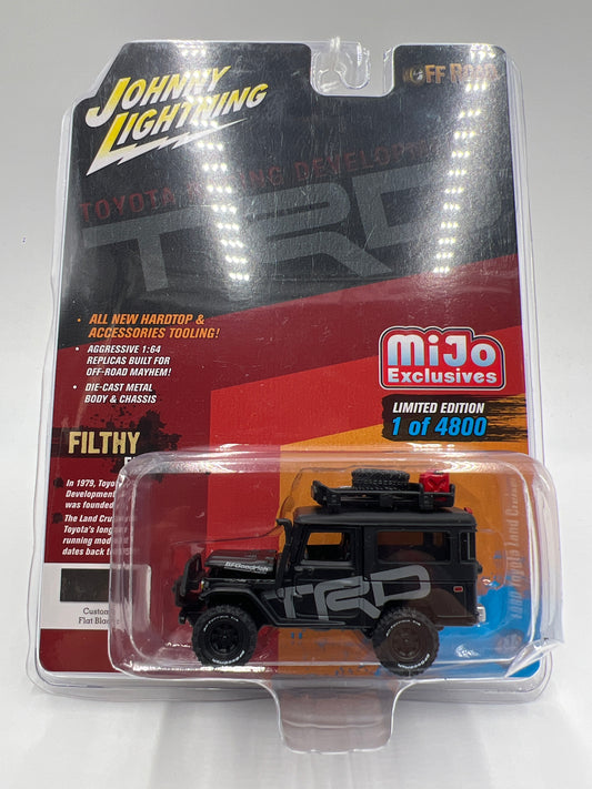 Johnny Lightning MiJo Exclusives 1/4800 Off Road TRD 1980 Toyota Land Cruiser Black
