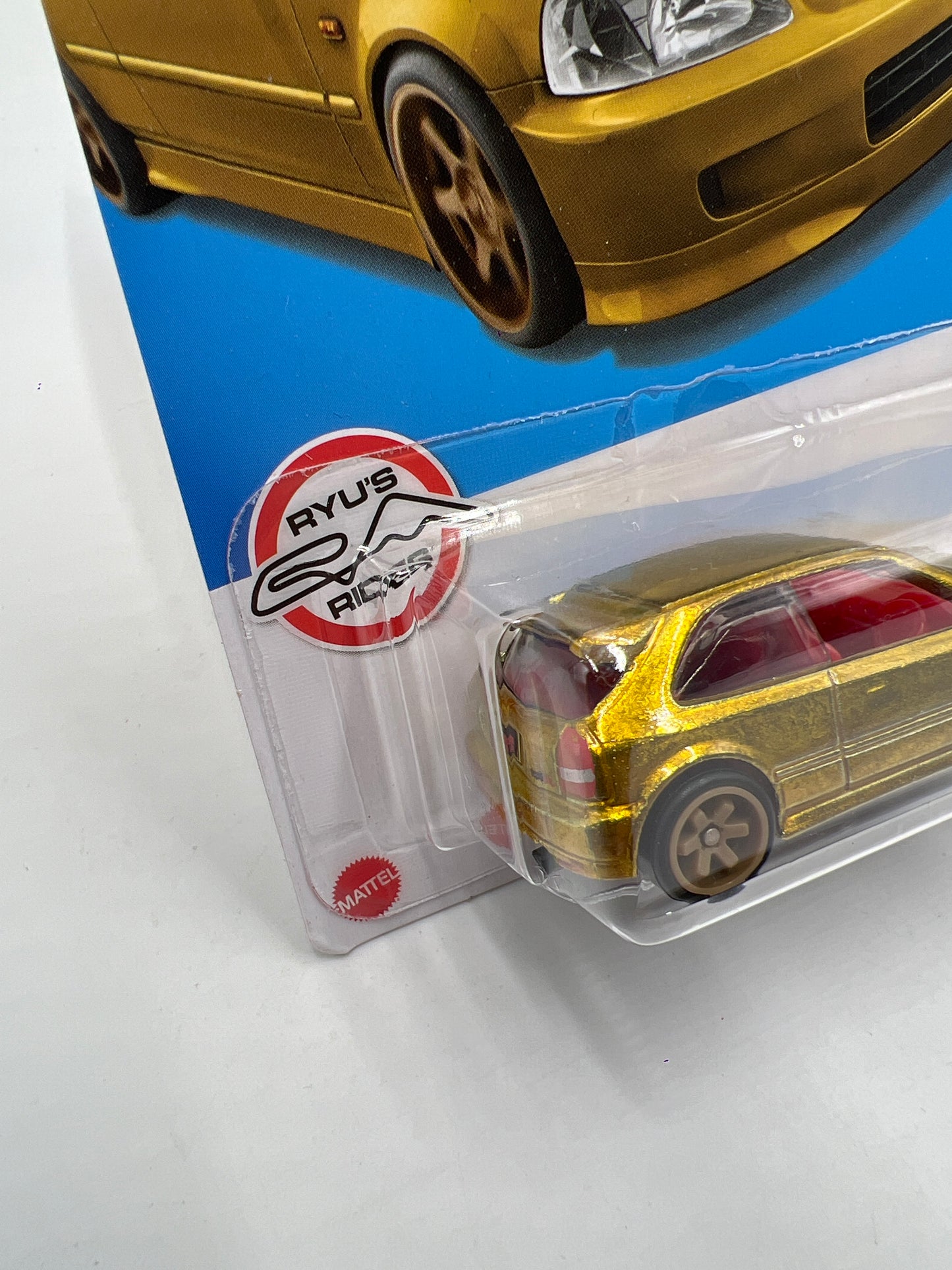 2022 Hot Wheels Super Treasure Hunt #125 99 Honda Civic Type R EK9 Gold Nugget W/Protector See Desc