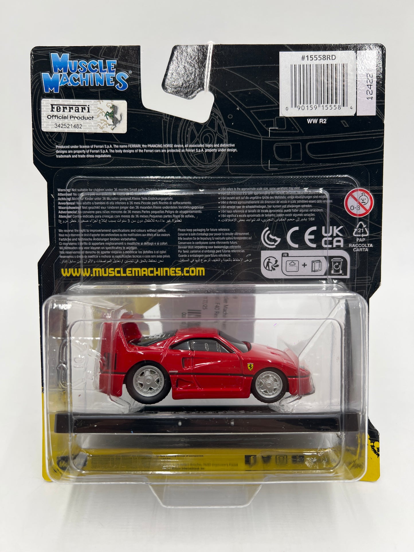 Muscle Machines #3 Ferrari F40 Red SR
