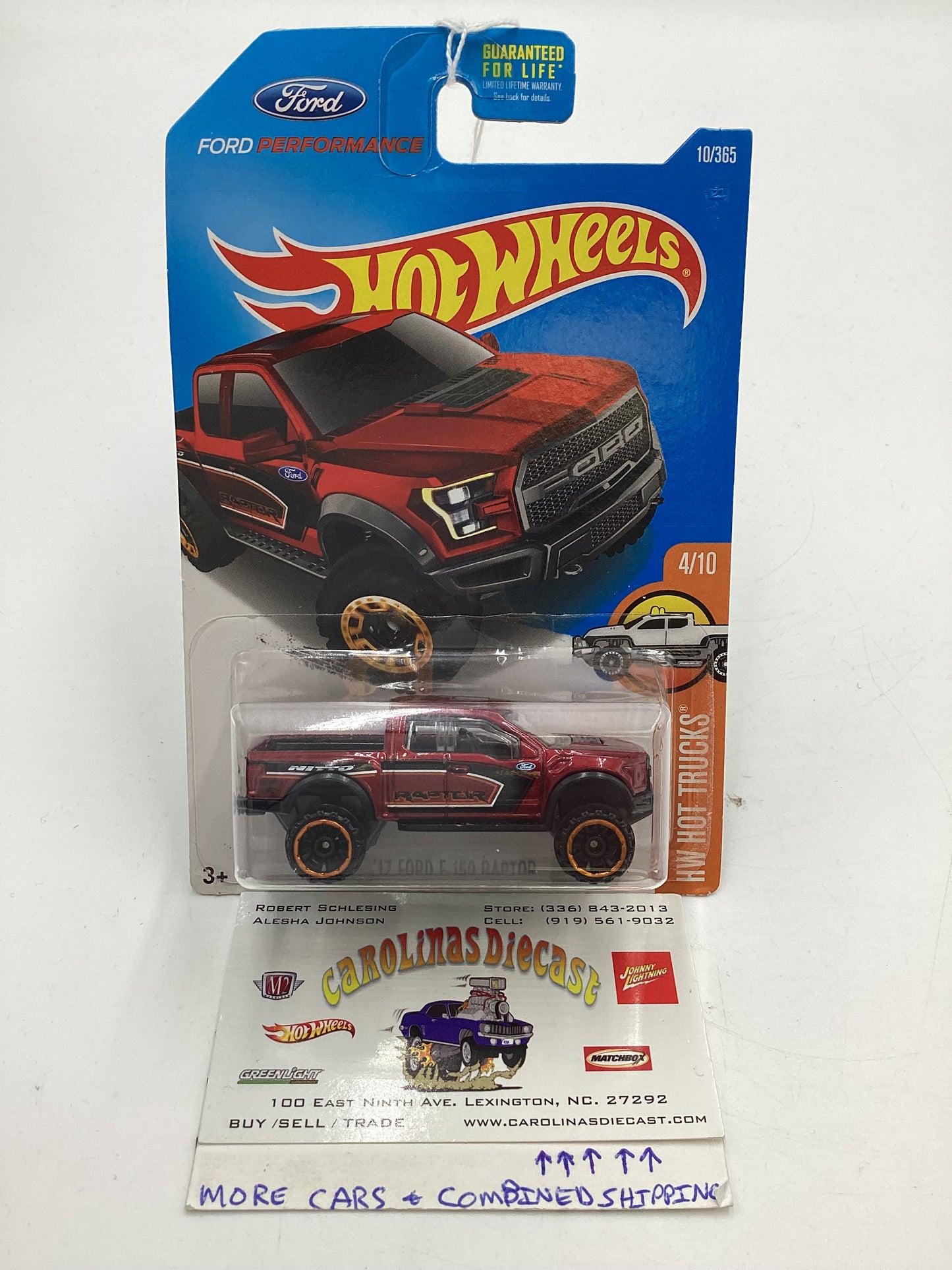 2017 Hot Wheels Hot Trucks #10 17 Ford F150 Raptor Red