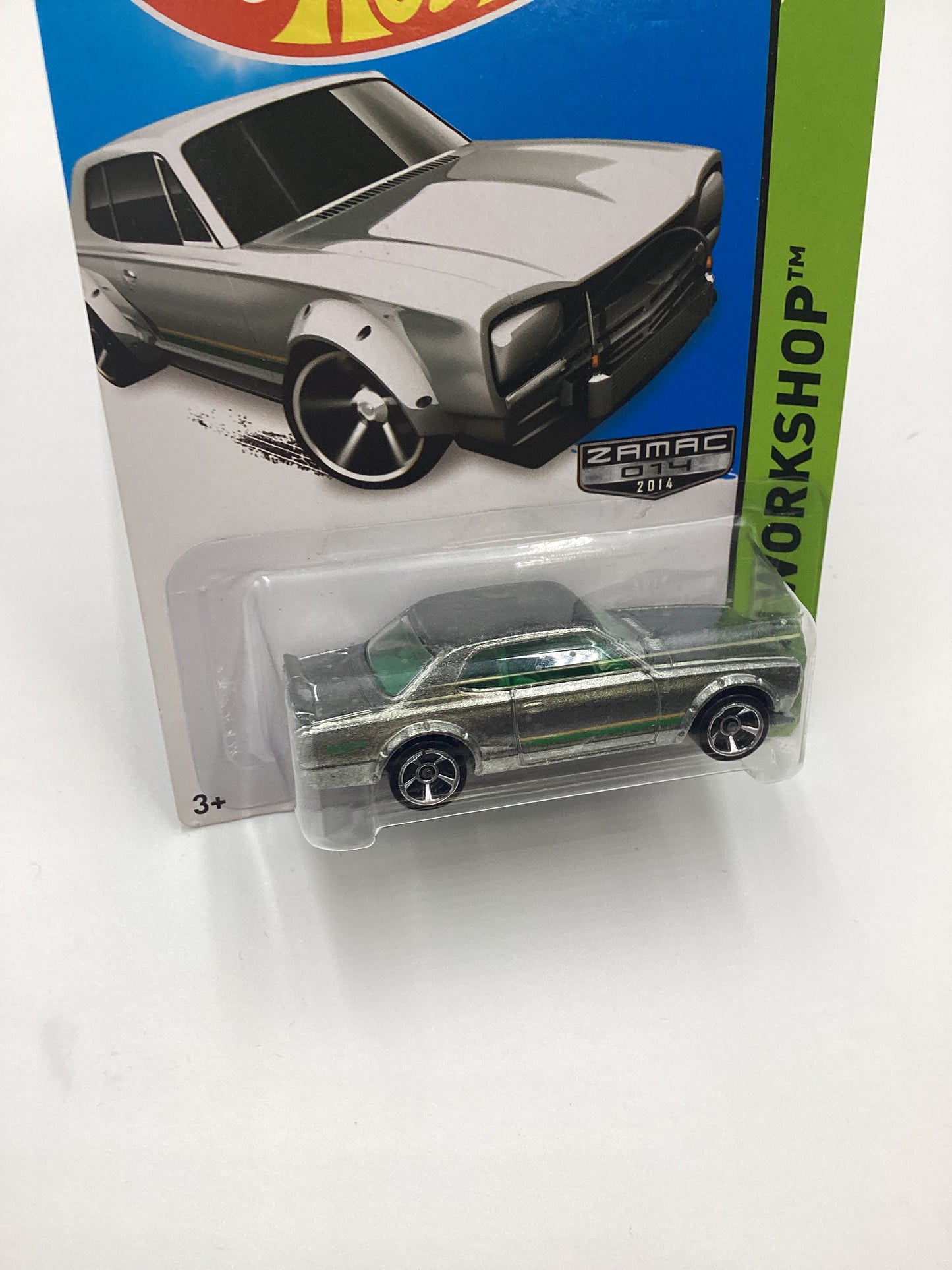 2014 Hot Wheels Zamac 014 #225 Nissan Skyline H/T 2000GT-X Roll Cage Variation VHTF