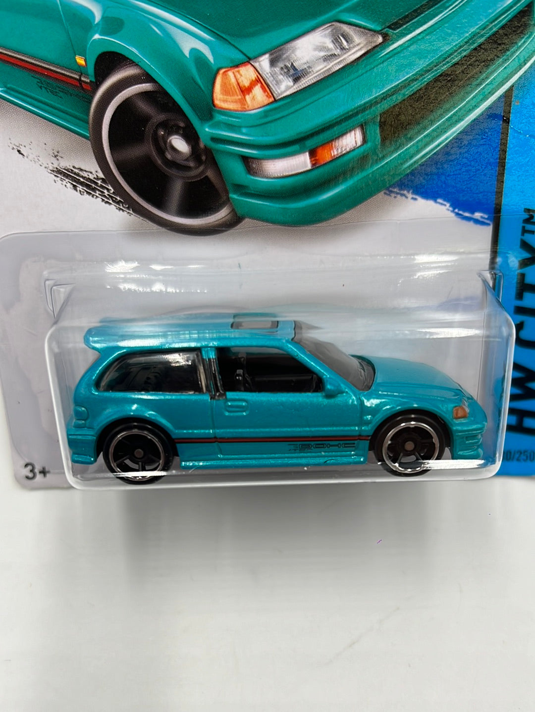 Hot Wheels 2014 HW City 1990 Honda Civic EF #30 *Bad Card*