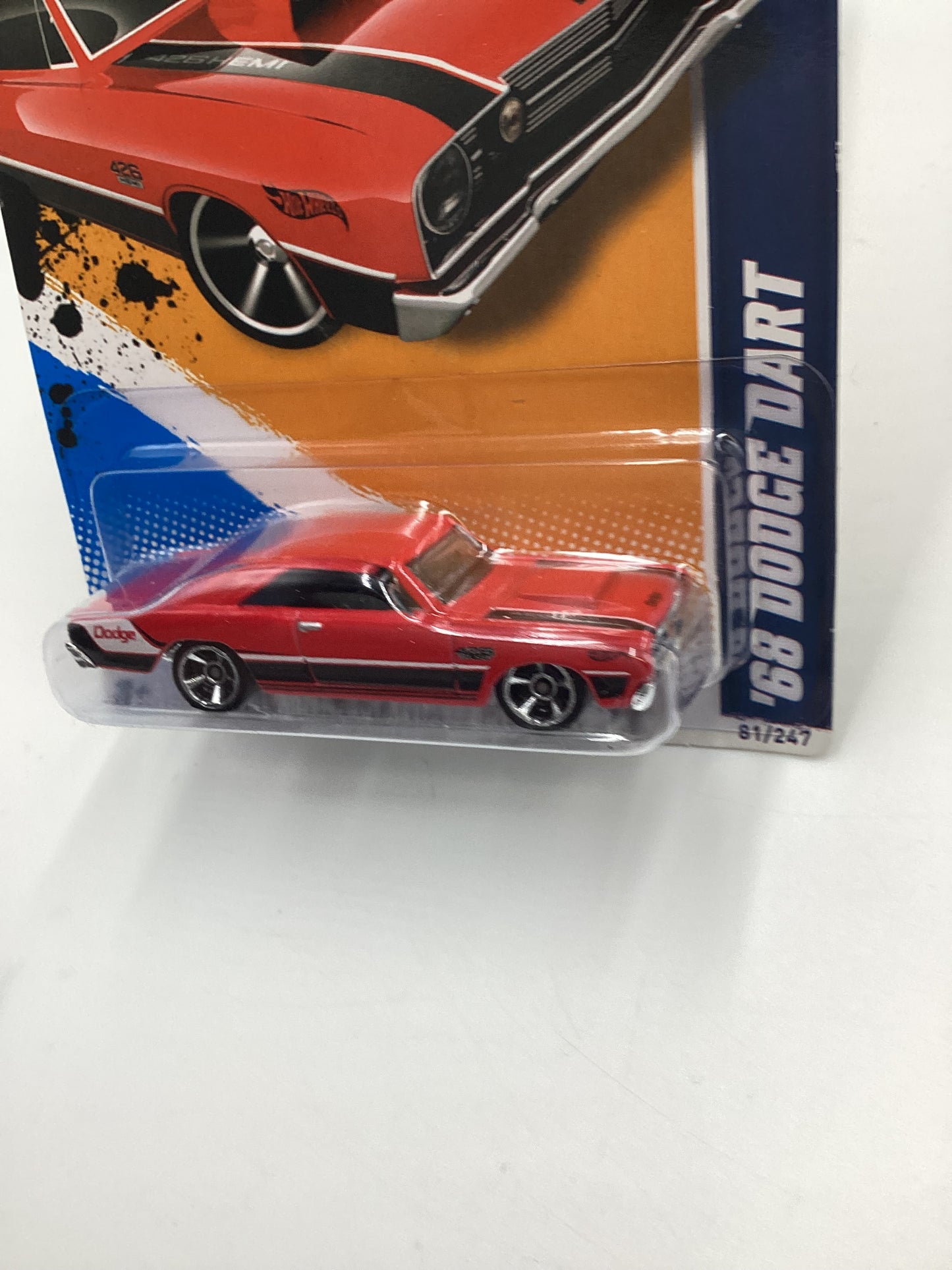 2012 Hot Wheels Muscle Mania Mopar #81 68 Dodge Dart Red 52A