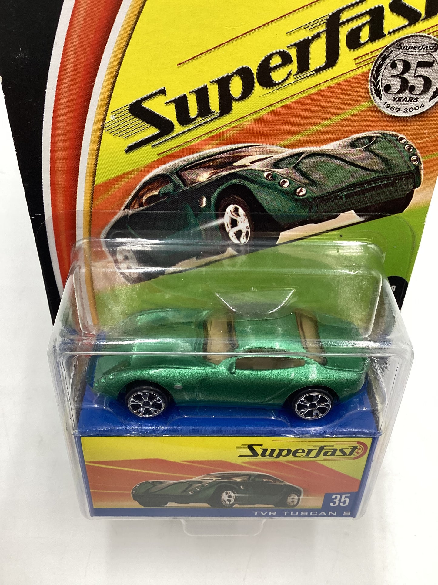 Matchbox 2004 Superfast #35 TVR Tuscan S green 169C