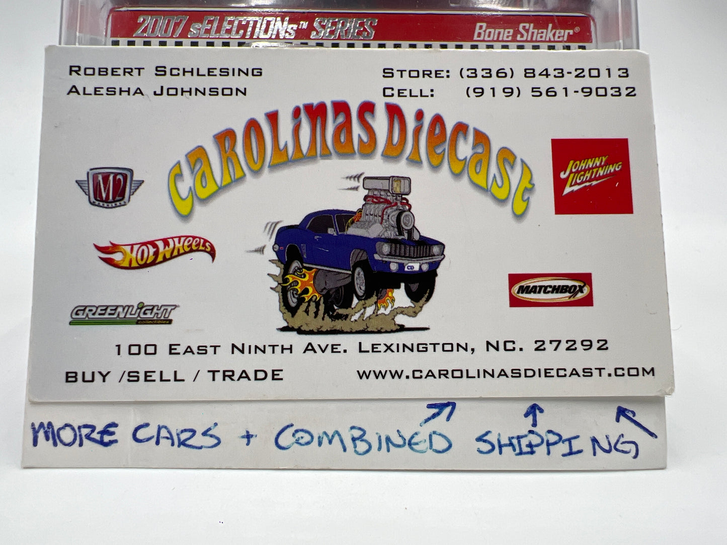 2007 Hot Wheels RLC sELECTIONs Series #1 Bone Shaker Blue 3627/10442 W/Protector