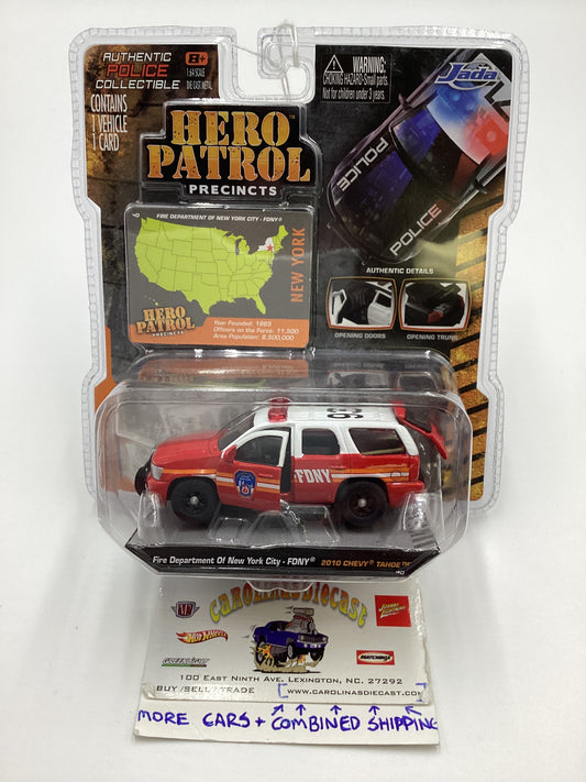 Jada Hero Patrol Precints Wave Four 2010 Chevy Tahoe FDNY Red