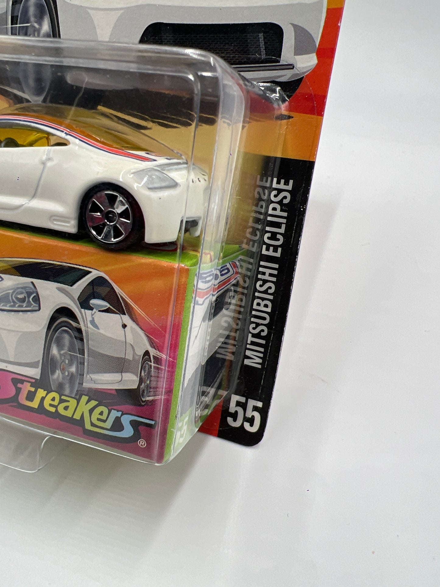 Matchbox Streakers #55 Mitsubishi Eclipse White Card Not Perfect (2) 172A