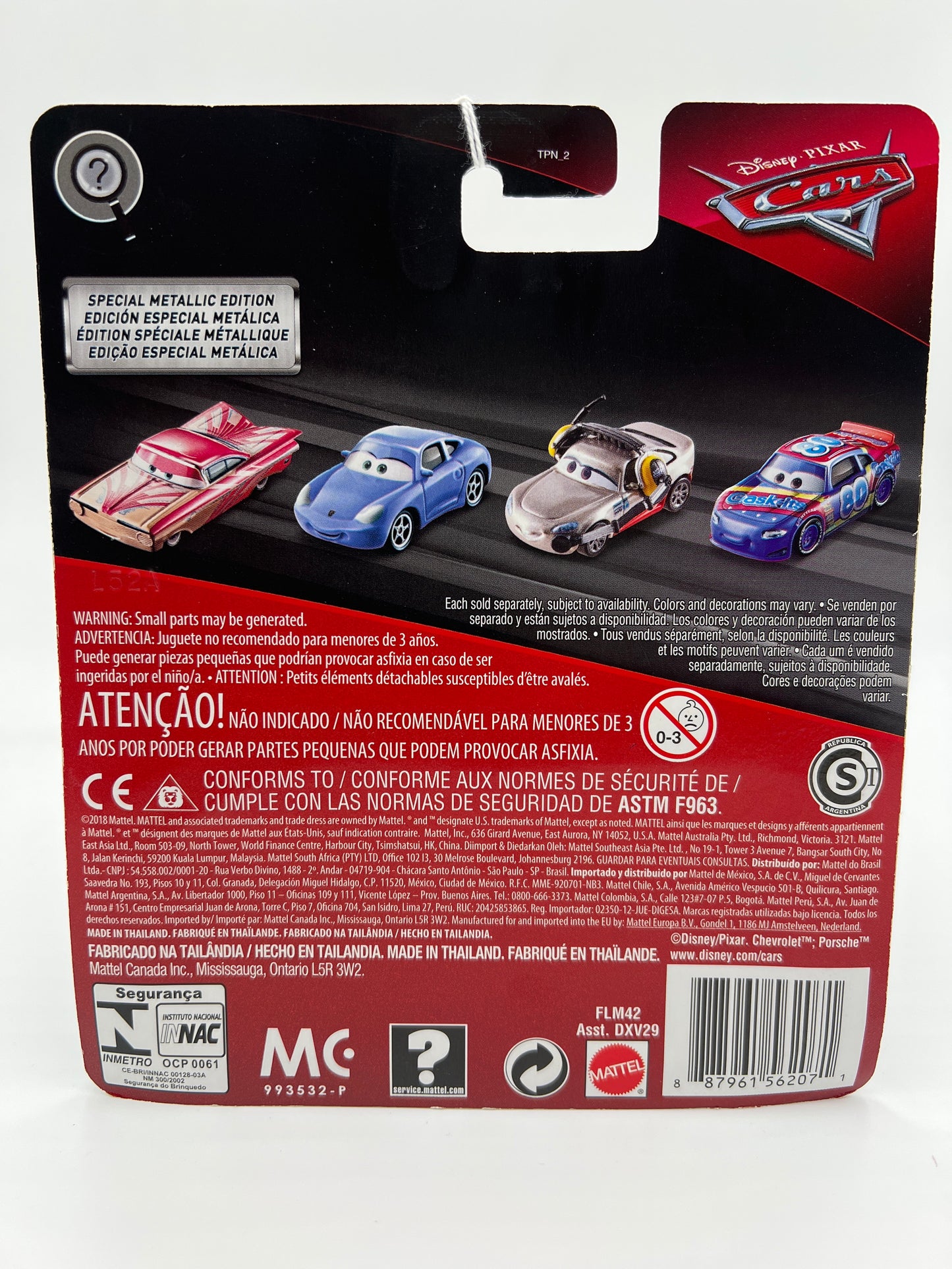 Disney Cars Scavenger Hunt Chase Nick Stickers Metallic Green 138B