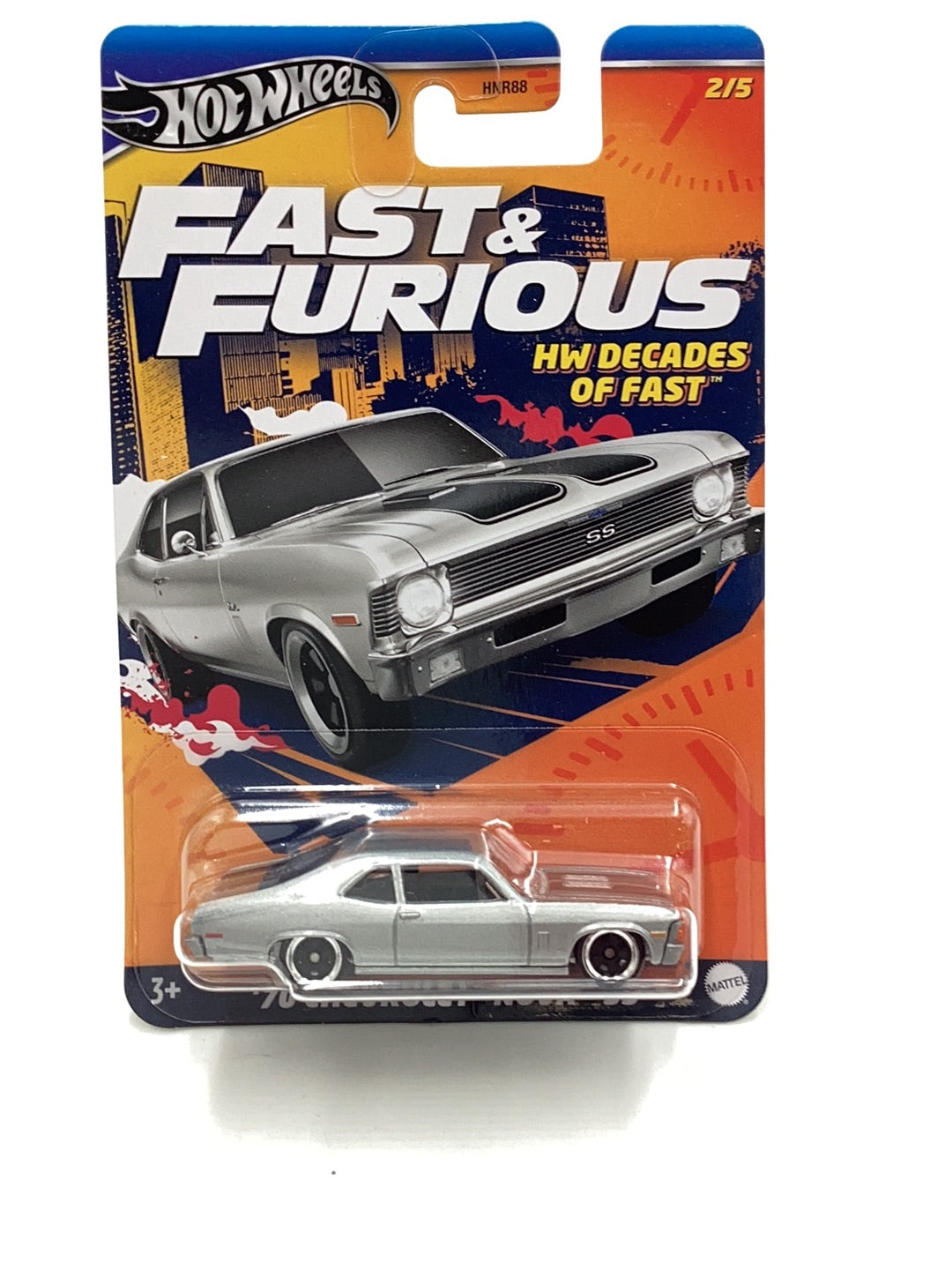 Hot Wheels Fast and Furious 70 Chevrolet Nova SS HW Decades of Fast 2/5 157F