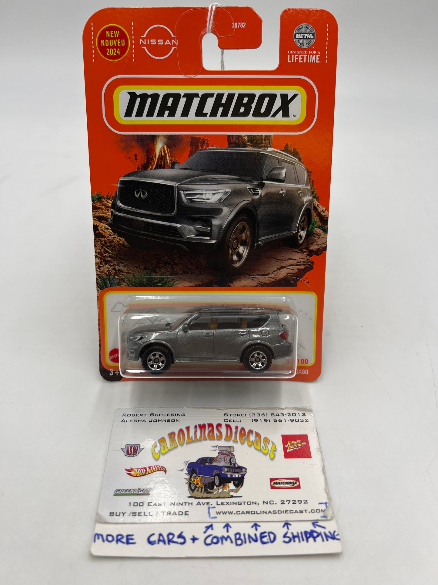 2024 Matchbox #33 2022 Infiniti QX80 Gray 212A