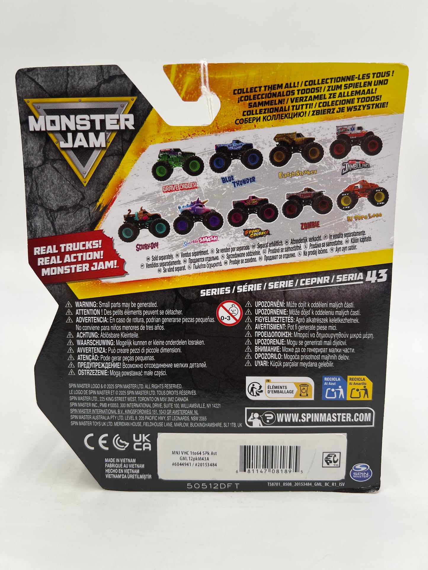 2025 Monster Jam Series 43 Arena Favorites Scooby-Doo 124F