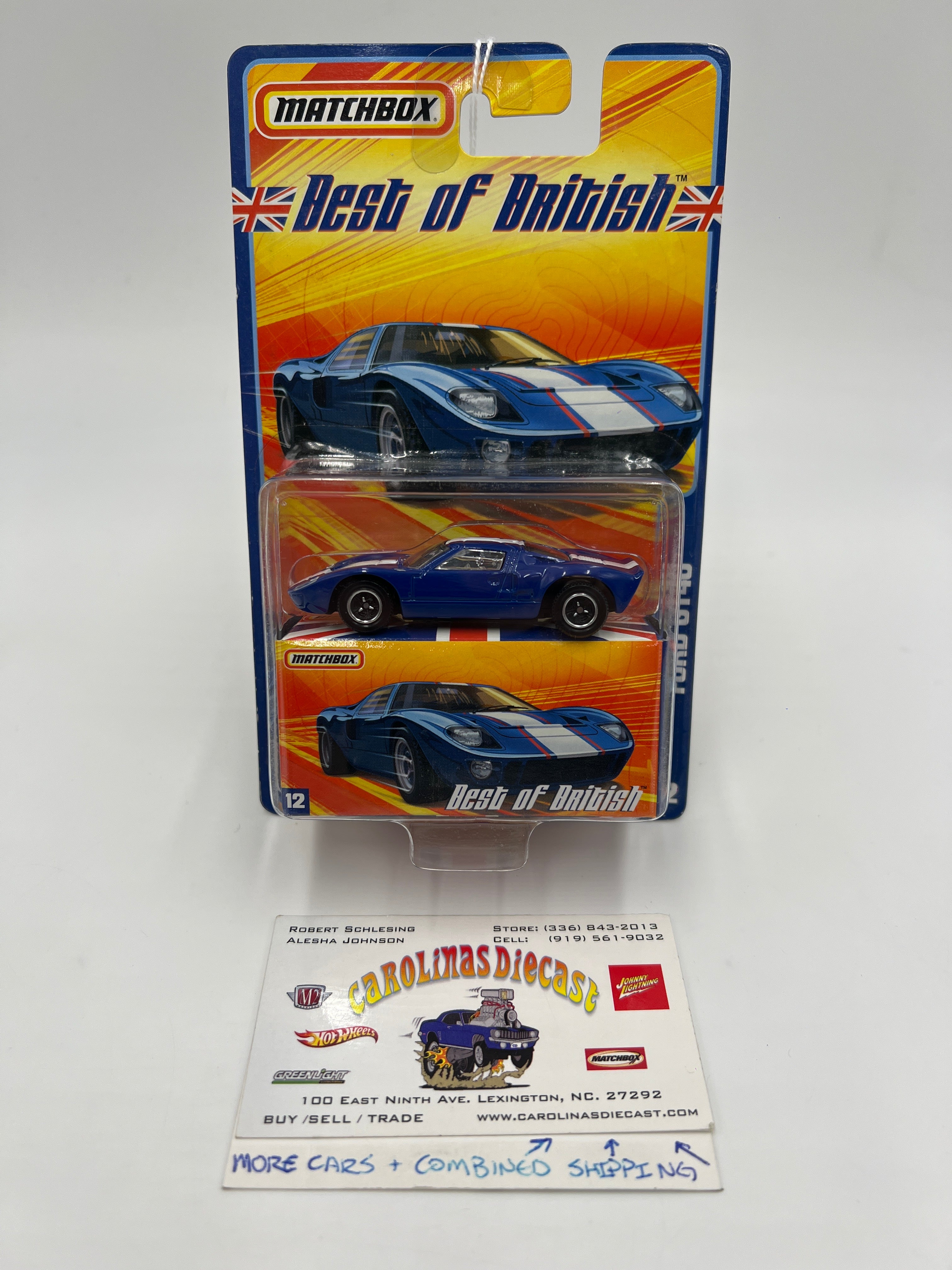 Matchbox Best Of British #12 Ford GT40 Blue SR – carolinasdiecast