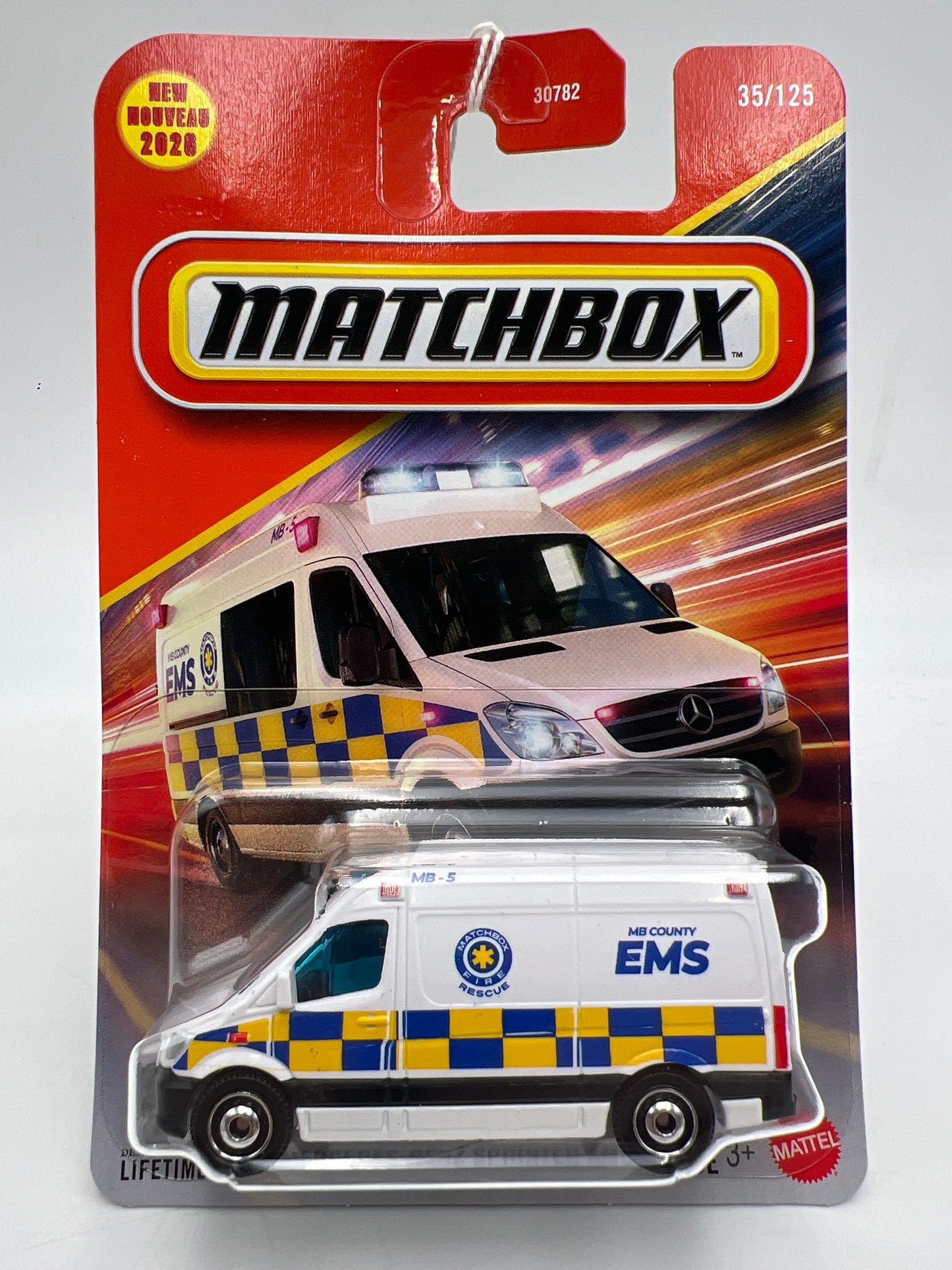 2026 Matchbox #35 2024 Mercedes-Benz Sprinter Ambulance