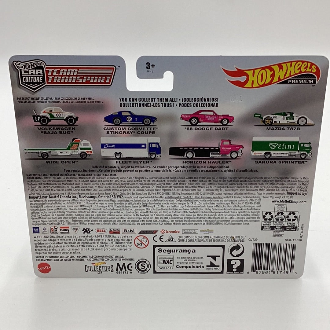 Hot wheels car culture team transport #25 68 Dodge Dart Horizon Hauler 279E