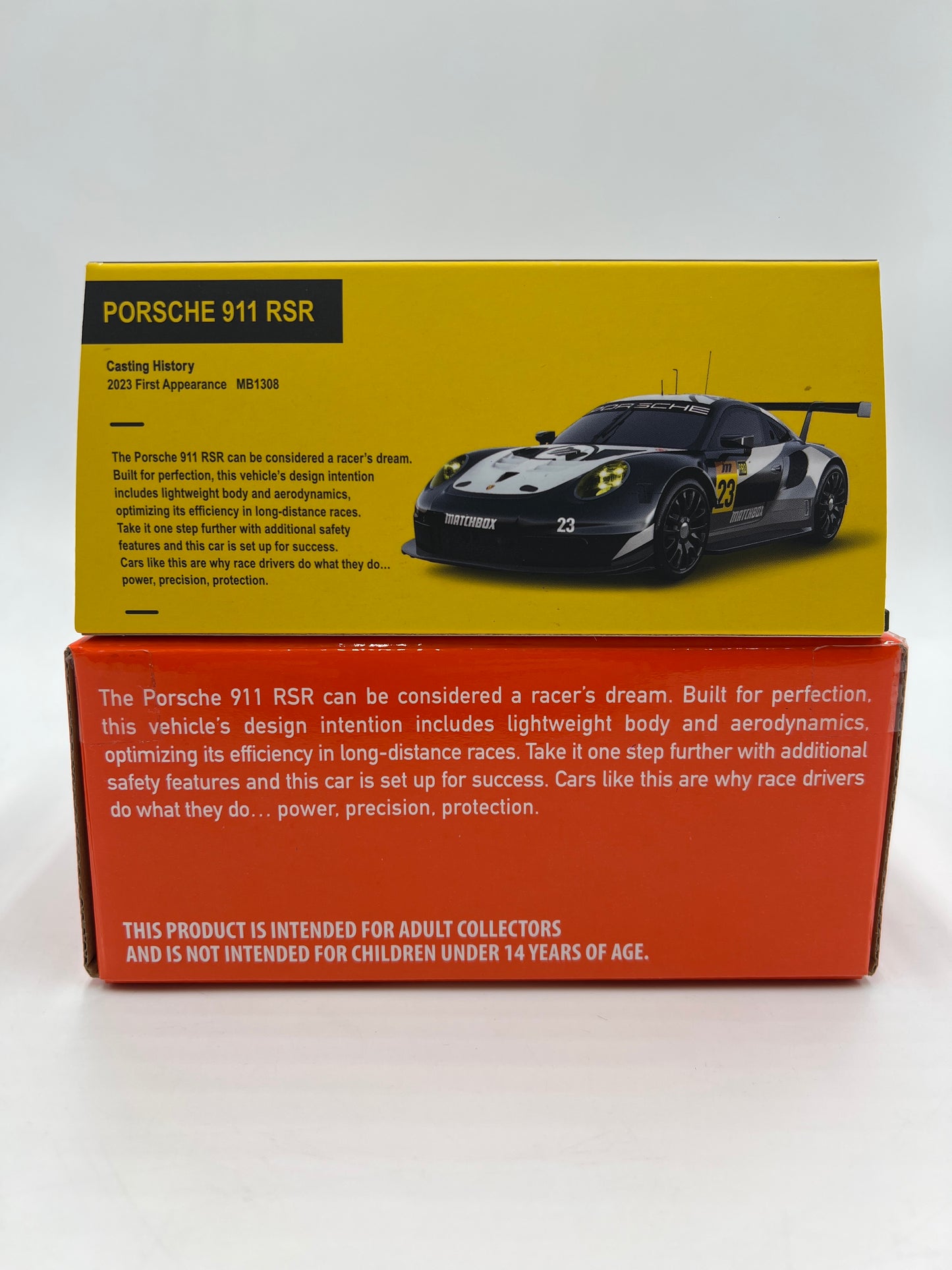 Matchbox Mattel Creations Porsche 911 RSR Black/White