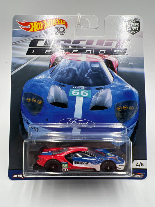 2018 Hot Wheels Car Culture Premium Circuit Legends #4 16 Ford GT Race 253D