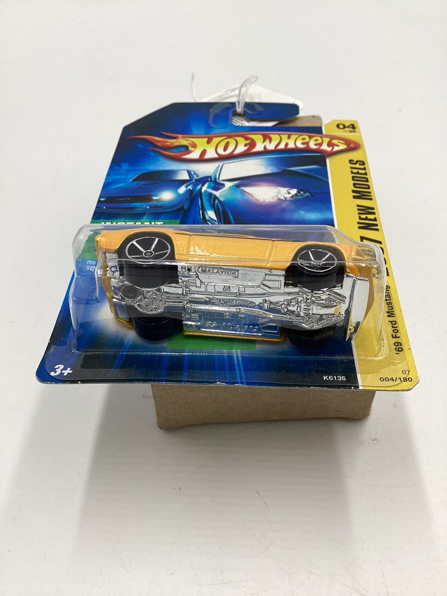 2007 Hot Wheels New Models #4 69 Ford Mustang Yellow 26H