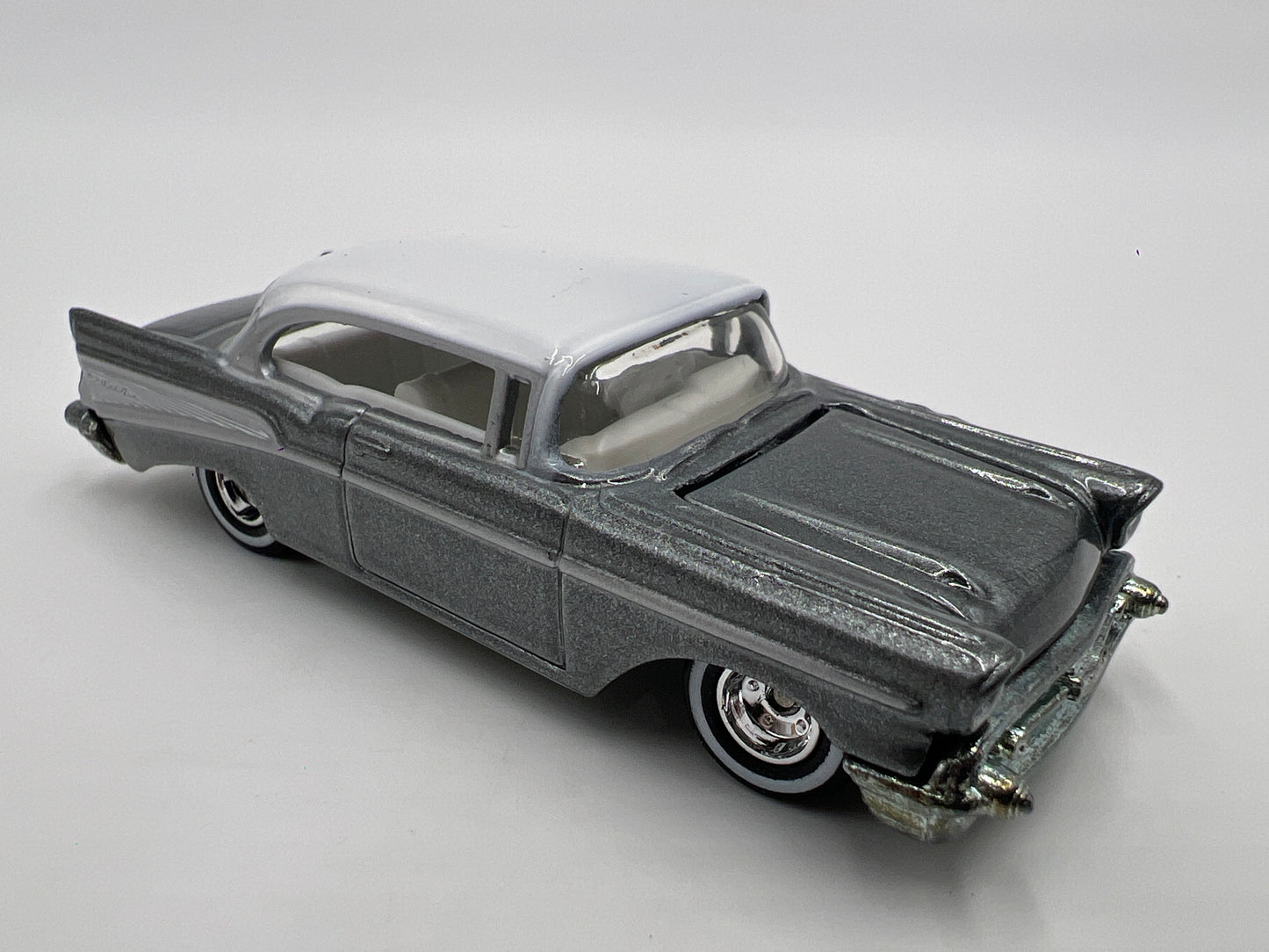 Hot Wheels 1/64 Premium Ultra Hots 57 Chevy Bel Air Gray Loose