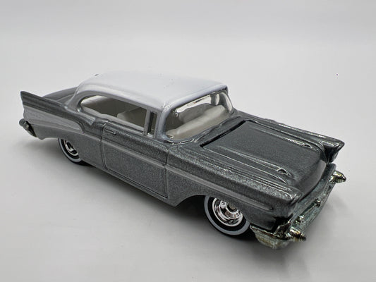Hot Wheels 1/64 Premium Ultra Hots 57 Chevy Bel Air Gray Loose