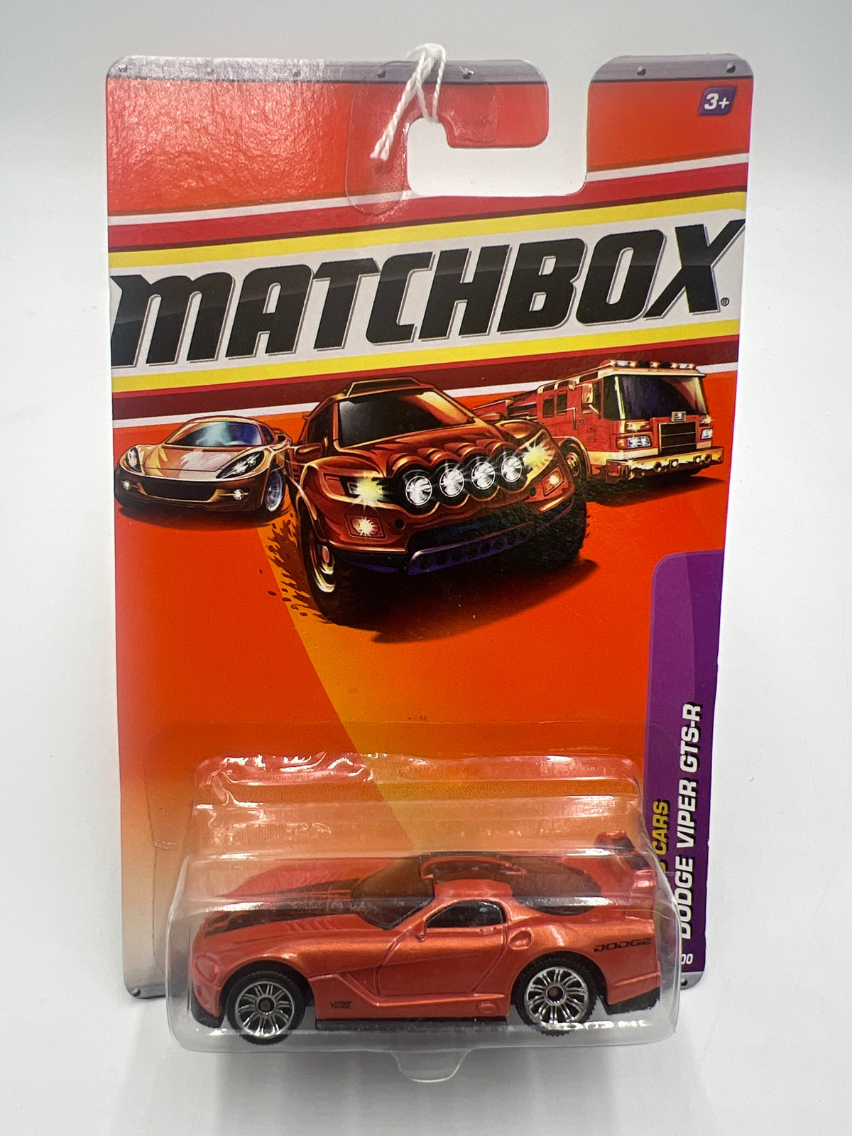 Matchbox #10 2010 Sports Cars Dodge Viper GTS-R Orange 59G