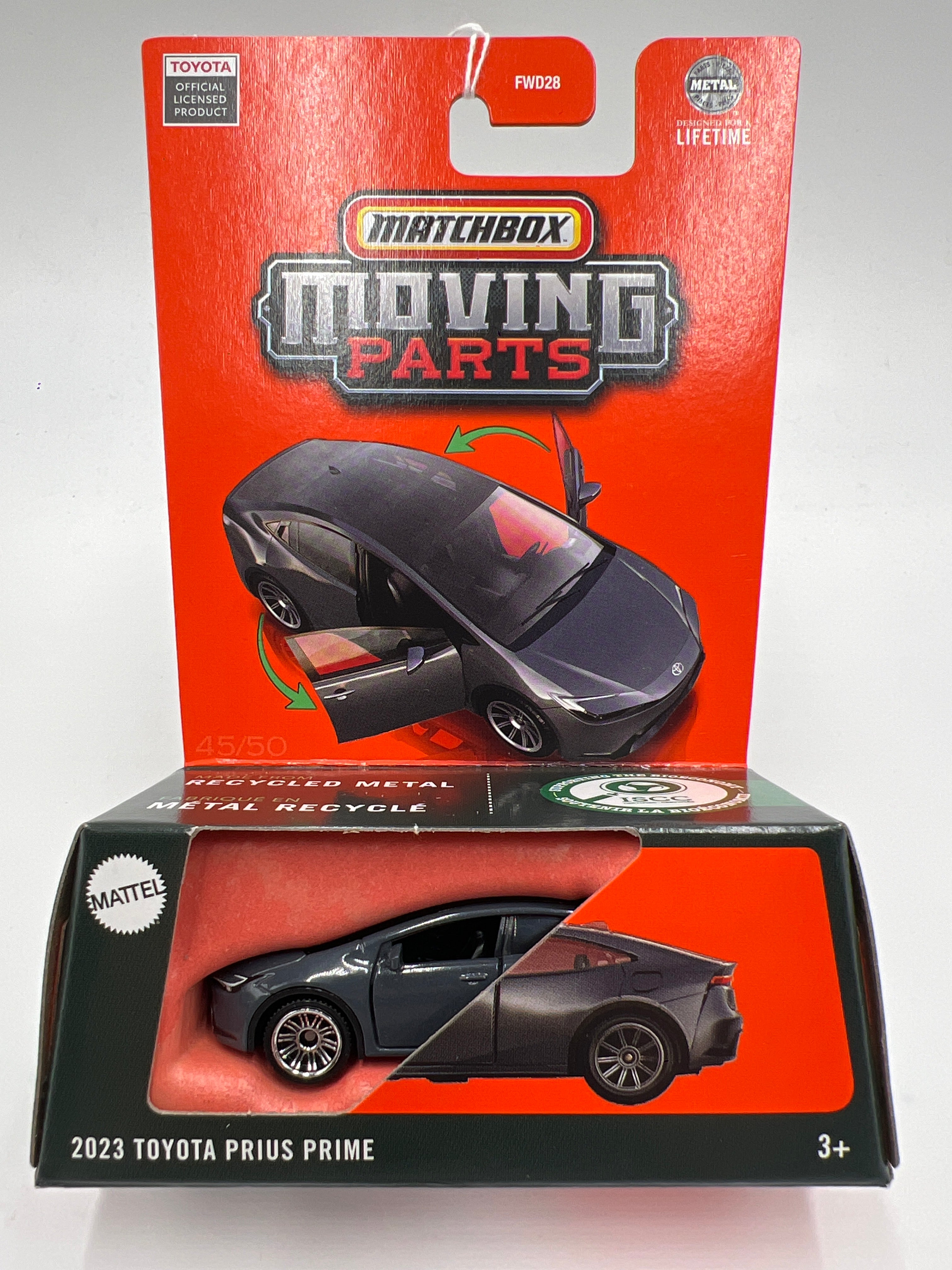 2025 Matchbox Moving Parts 2023 Toyota Prius Prime Gray 165C