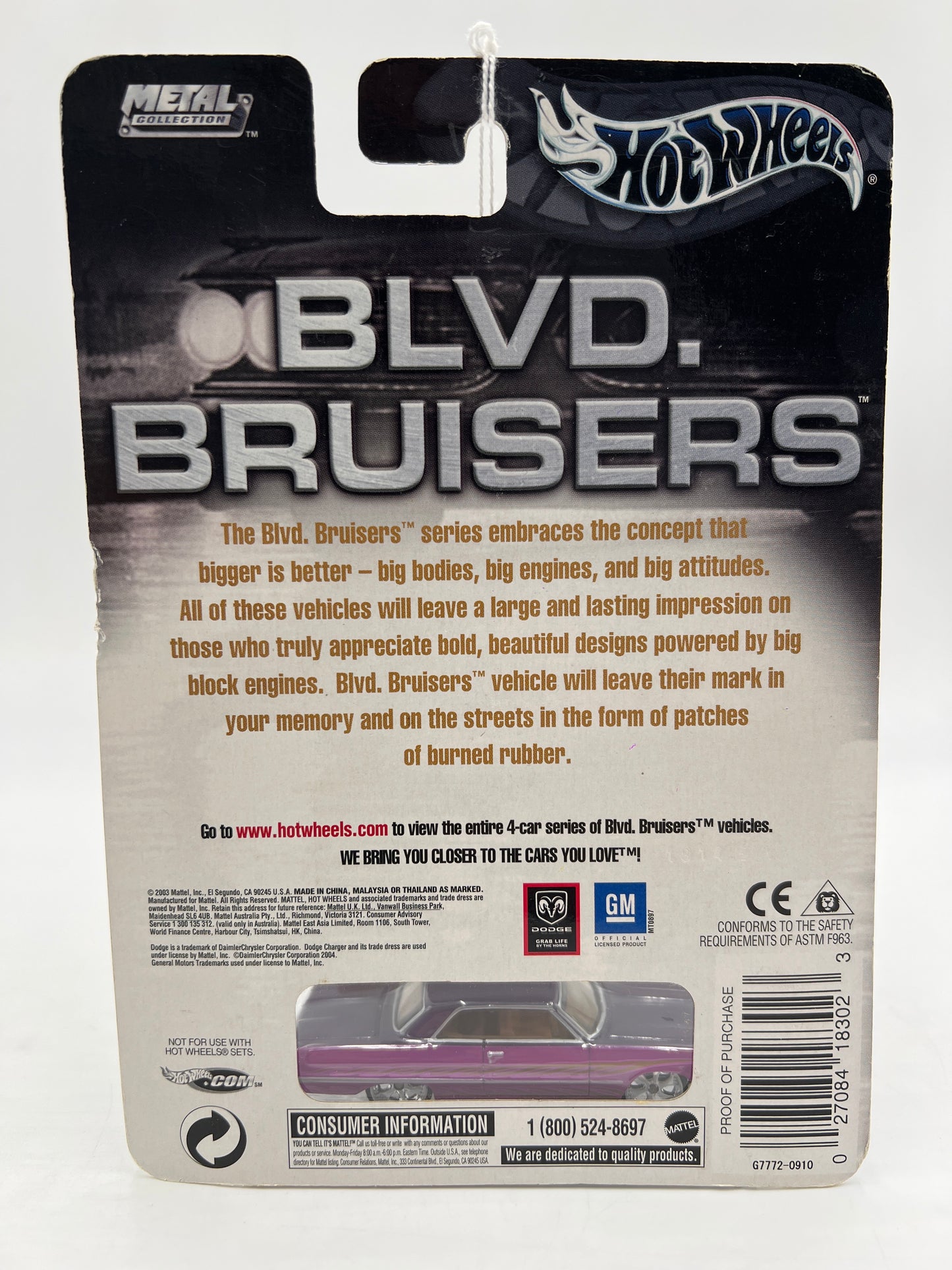 Hot Wheels Premium Blvd Bruisers #3 64 Impala Pink/Purple