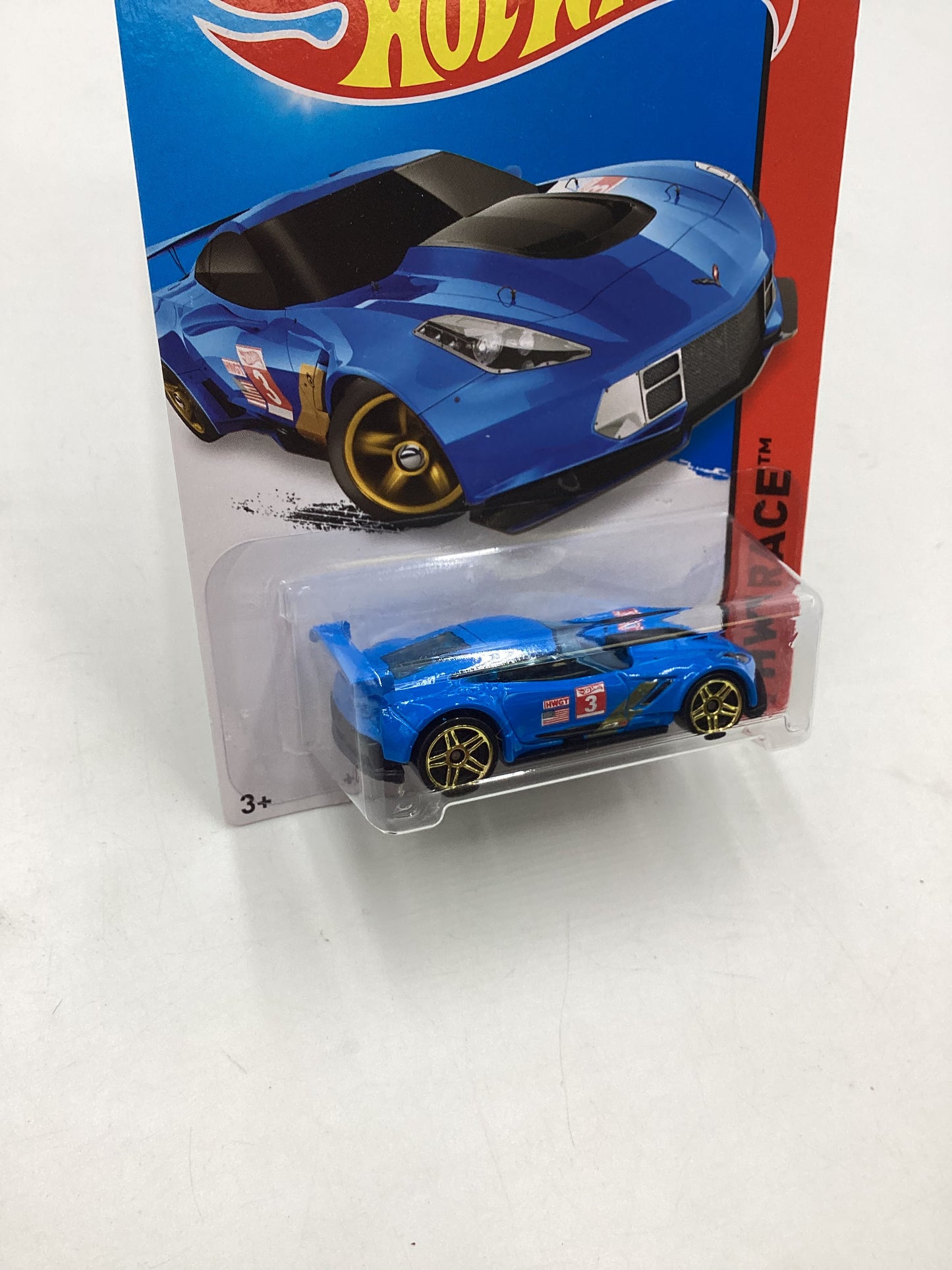 2015 Hot Wheels HW Race #155 Corvette C7.R Blue 2C