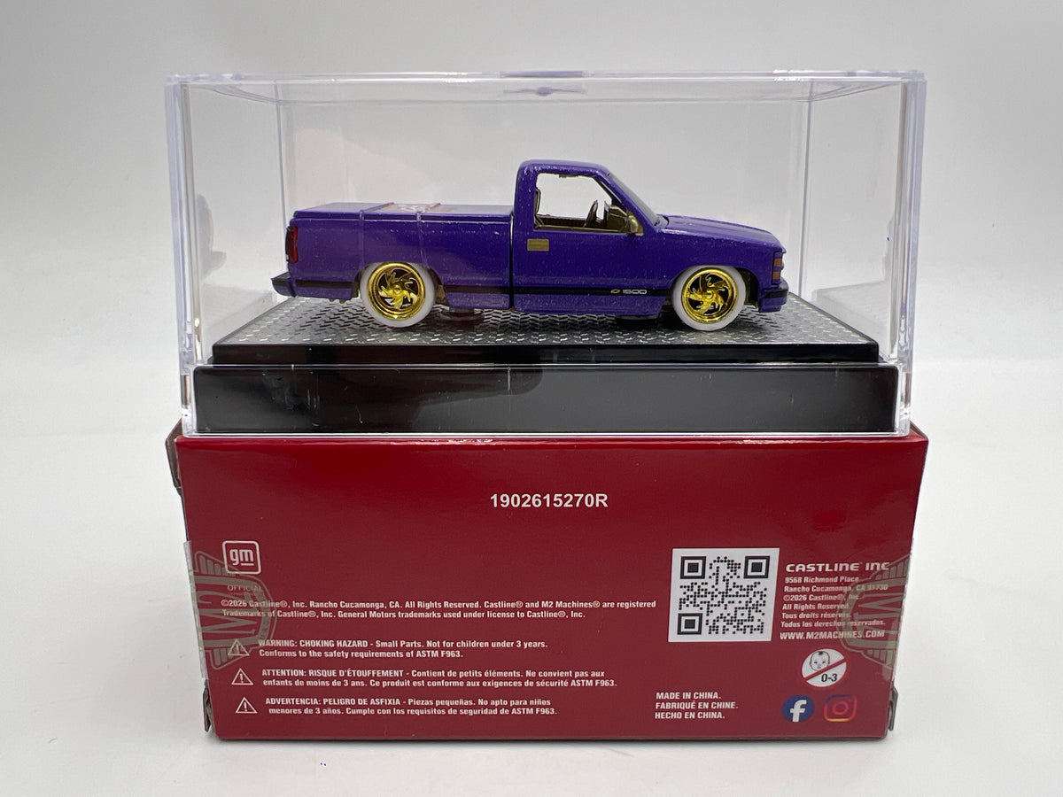 2026 M2 Machines R01 Blind Box CHASE 1993 Chevrolet C1500 LS Fest Purple W/Box