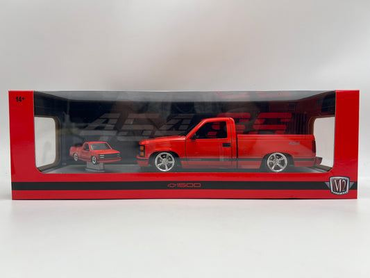 2026 M2 Machines R02 1/24 & 1/64 2 Pack 1992 Chevrolet C1500 SS 454 Red