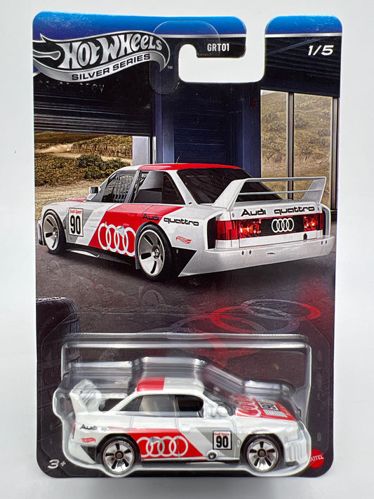 2026 Hot Wheels Silver Series Audi #1 Audi 90 Quattro White 162C