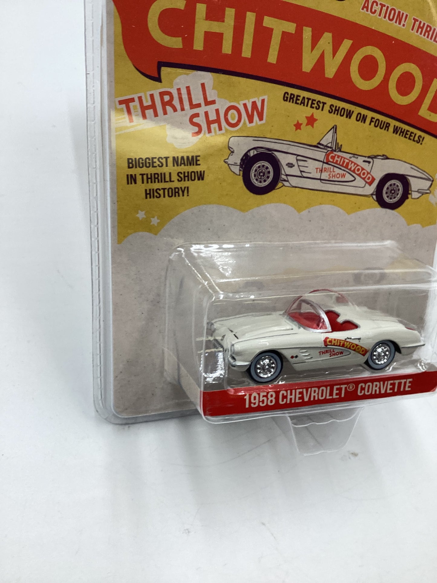 Greenlight GL Hobby Exclusive Chitwood 1958 Chevrolet Corvette White 180E