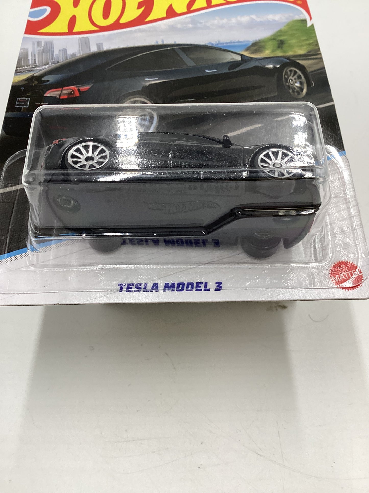 Hot Wheels Walmart Exclusive Luxury Sedans #3 Tesla Model 3 Black 158C