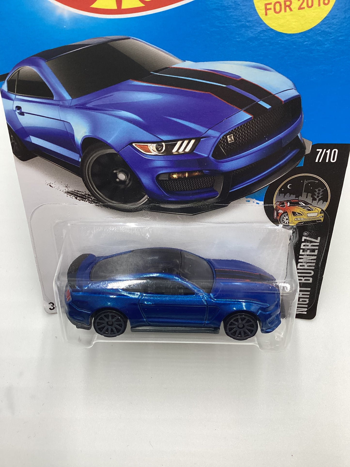 2016 Hot Wheels #87 Ford Shelby GT350R Blue 32A