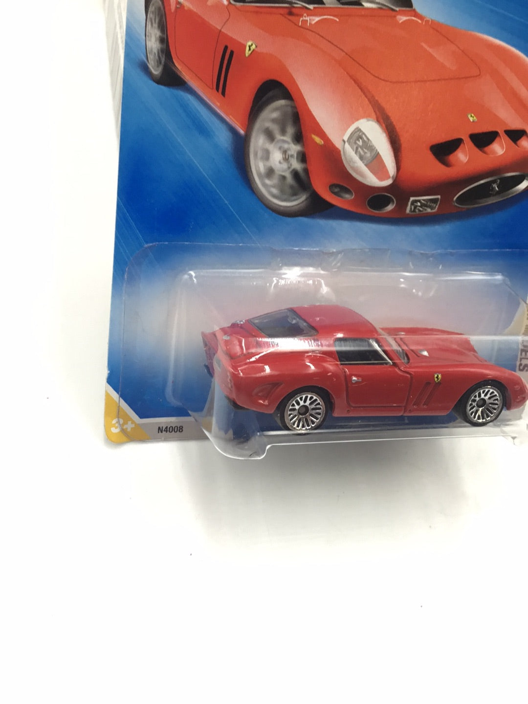 2009 Hot Wheels #5 Ferrari 250 GTO red with protector
