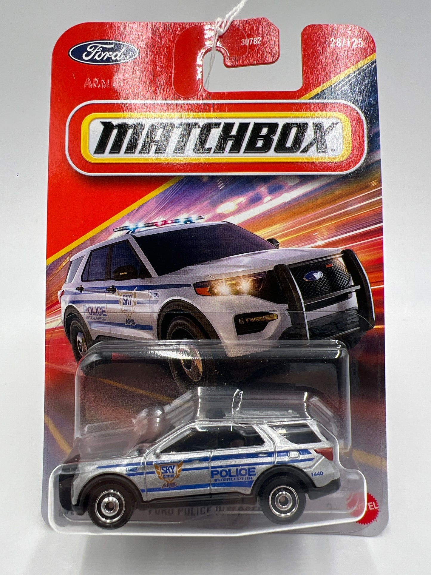 2026 Matchbox #28 Ford Police Interceptor Silver