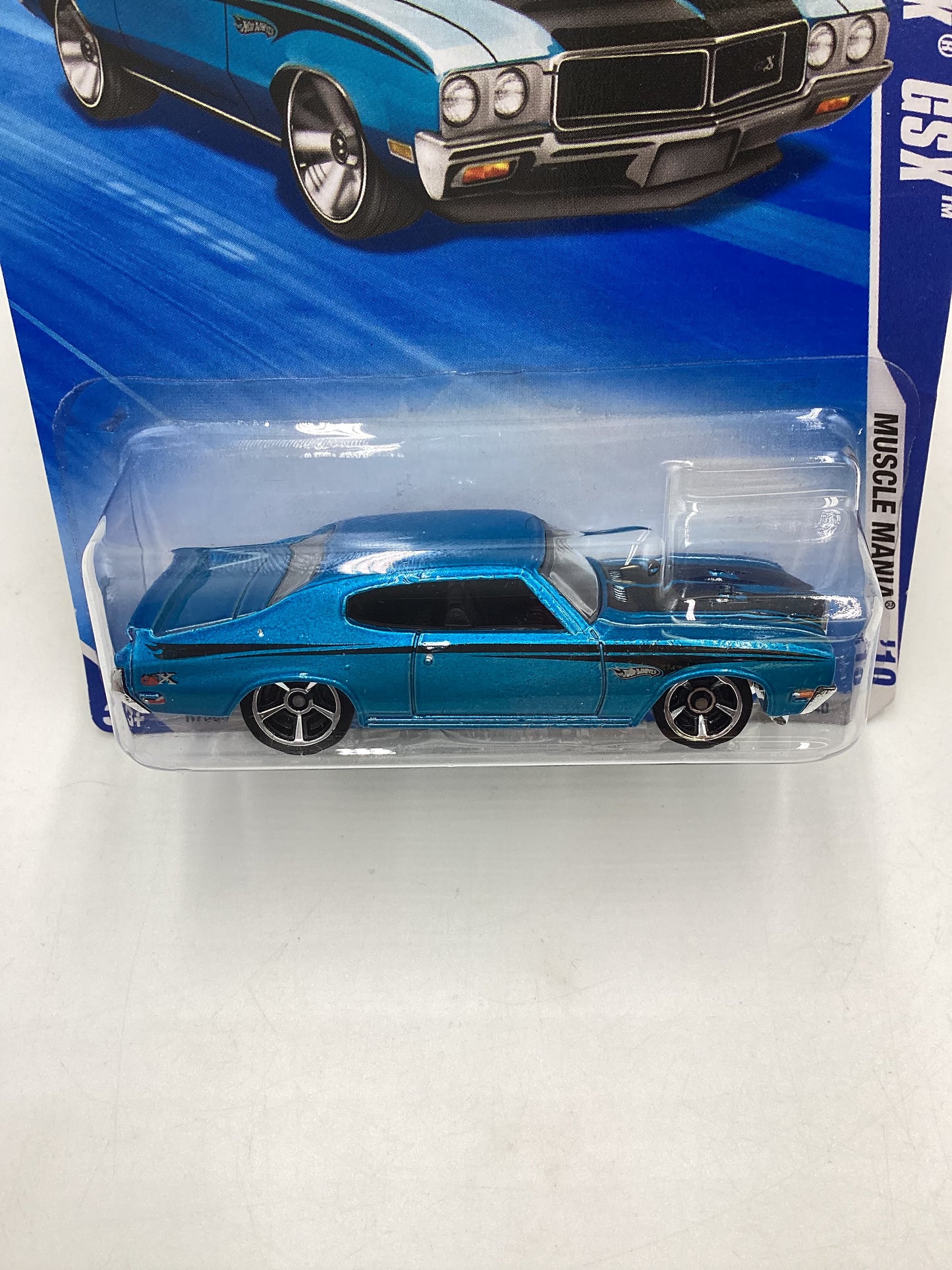 2010 Hot Wheels Muscle Mania # 83 70 Buick GSX Blue 55G