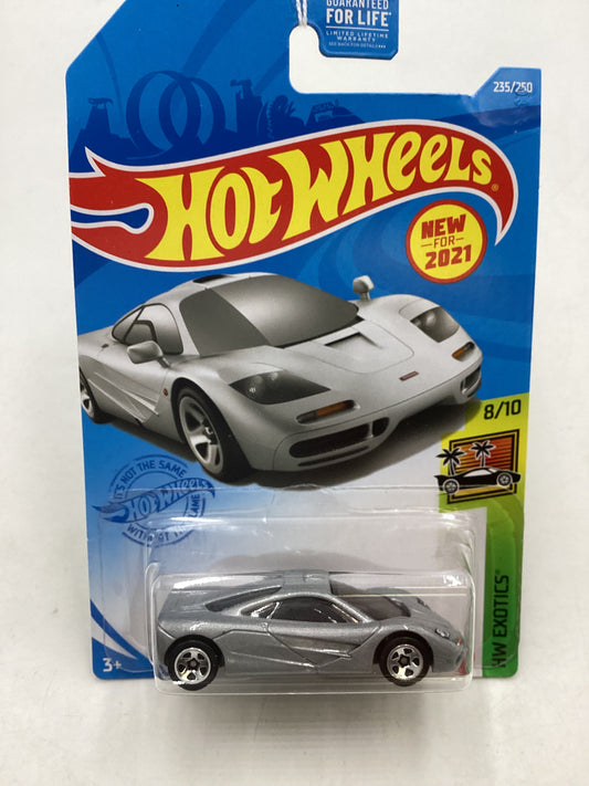 2021 Hot Wheels #235 Mclaren F1 silver 103D