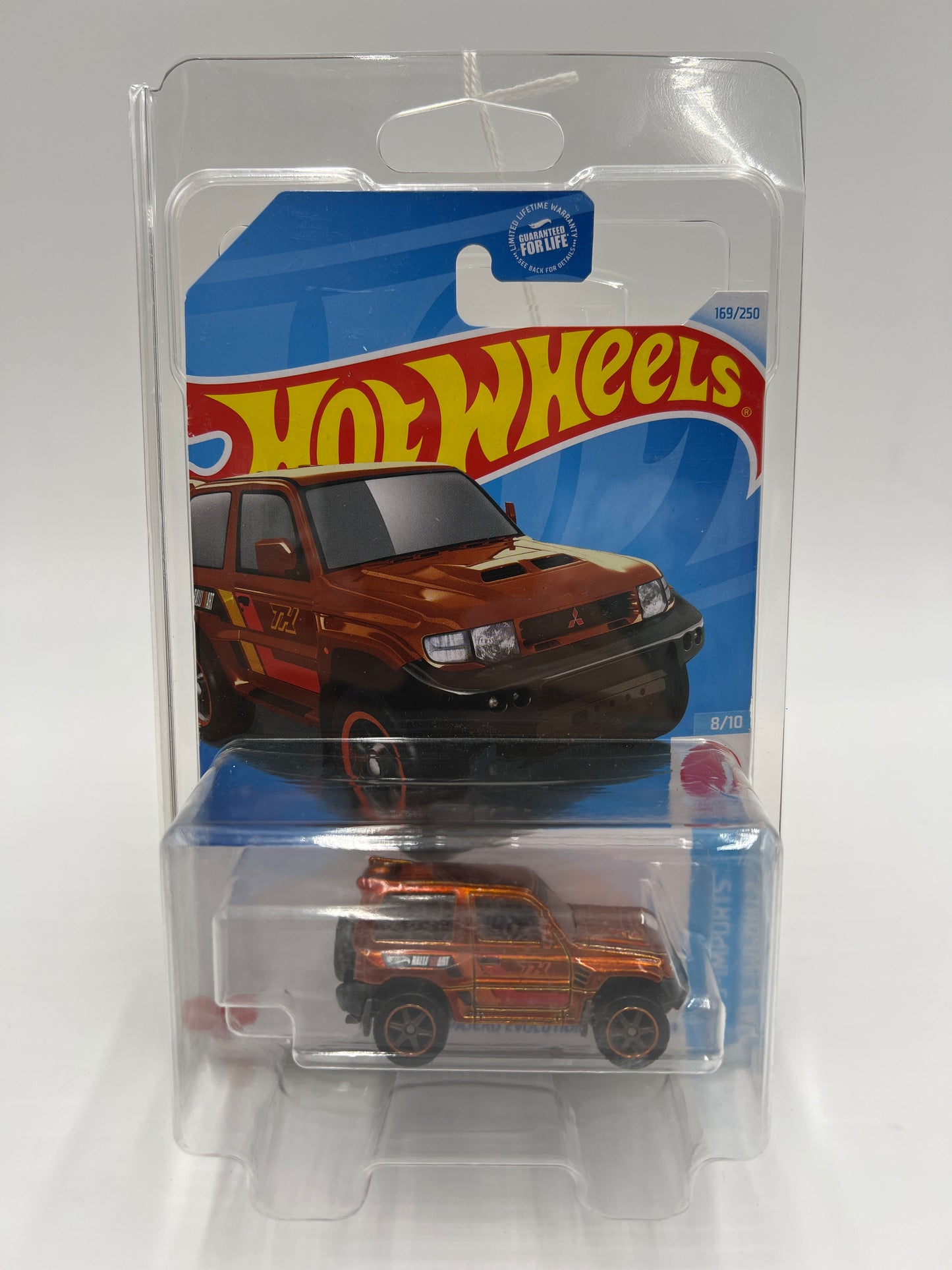 2024 Hot Wheels Super Treasure Hunt #169 Mitsubishi Pajero Evolution Orange W/Protector
