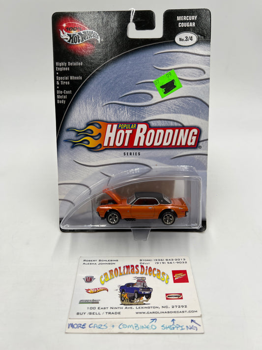 Hot Wheels Premium 100% Popular Hot Rodding #3 Mercury Cougar Orange 242G