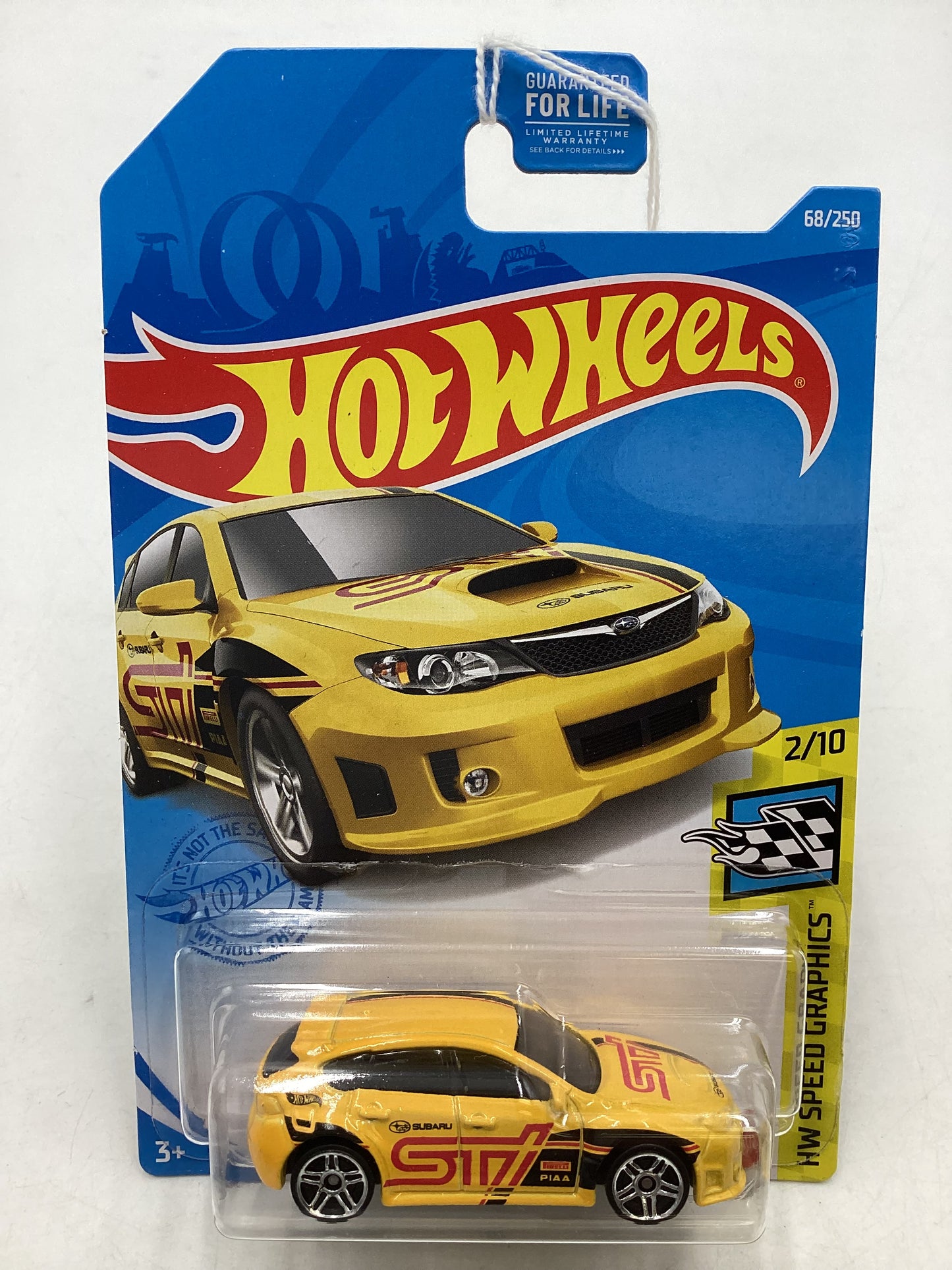 2021 Hot Wheels #68 Subaru WRX STI Yellow 89i