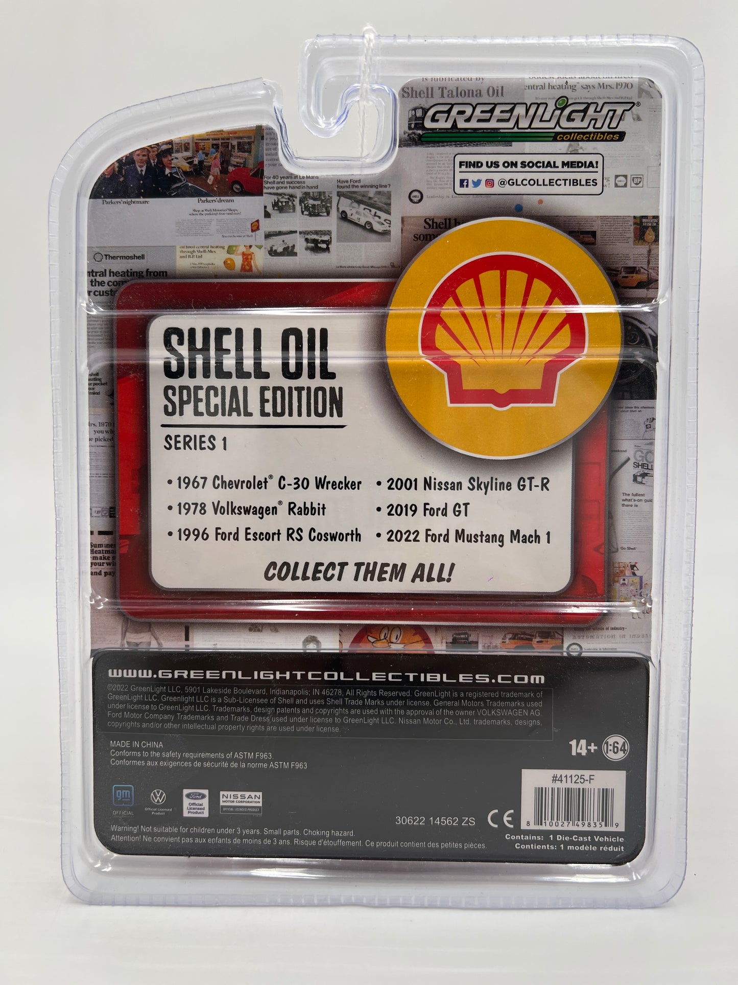 Greenlight Special Edition Series 1 CHASE Shell 2022 Ford Mustang Mach 1